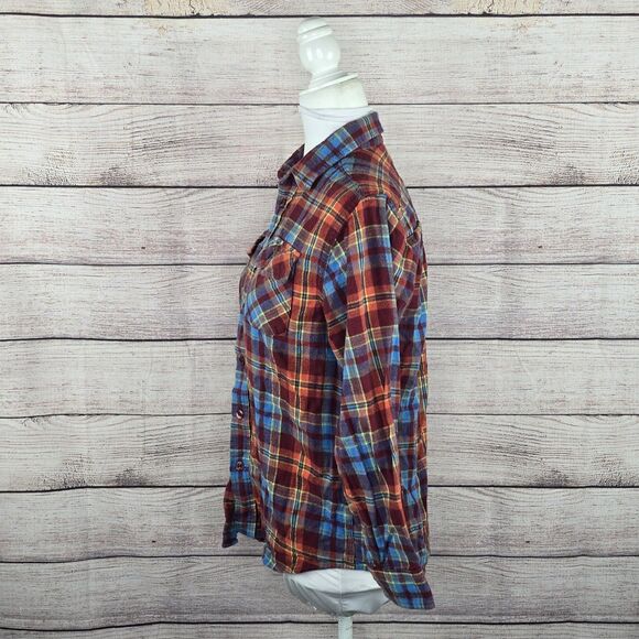 L.L. Bean Flannel Shirt Plaid Boys 14-16 Large Button Up Collared Preppy - Picture 2 of 8